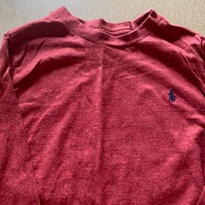 Polo brand Size 7 long sleeved T-shirt Rust color